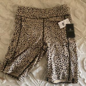 Biker Animal print shorts
